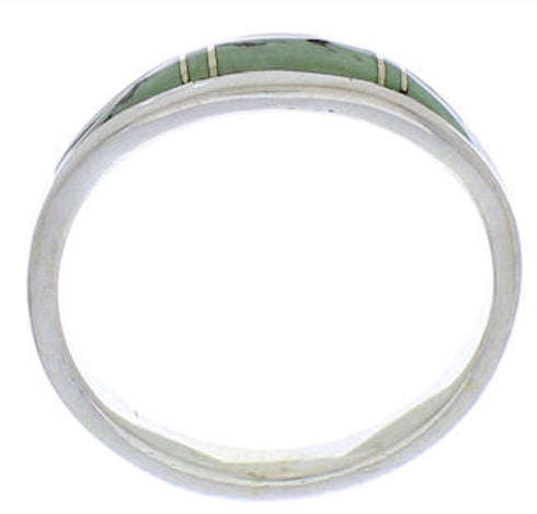 Turquoise Authentic Sterling Silver Jewelry Ring Size 5-1/2 ZX36097